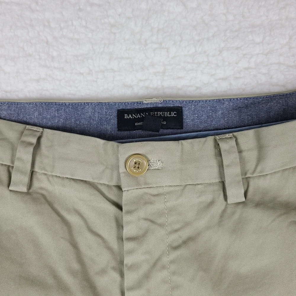 Banana Republic Pants Mens 35x34 Beige Emerson Chino Straight Leg Cotton